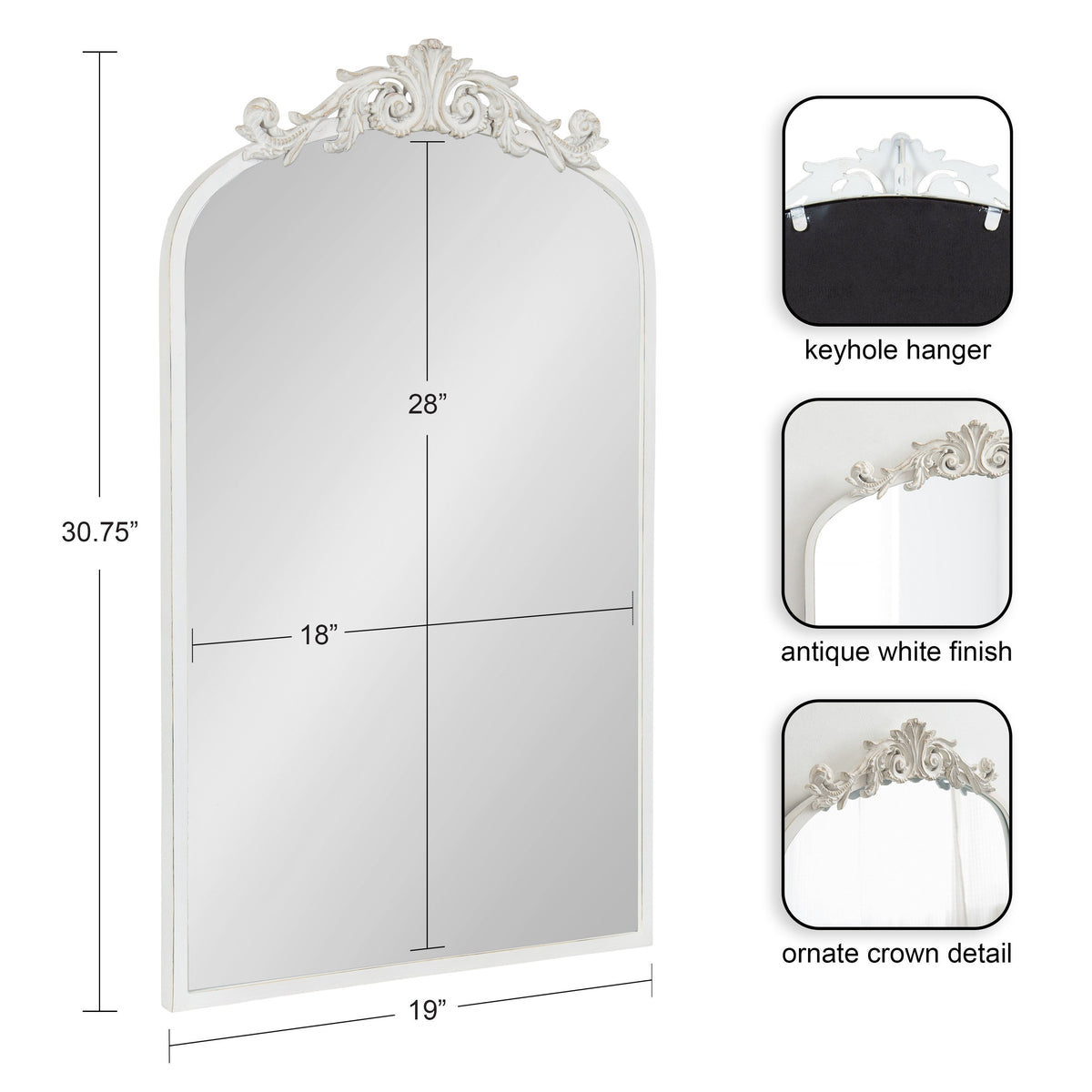 The Arendahl | Ornate Baroque Arch Mirror