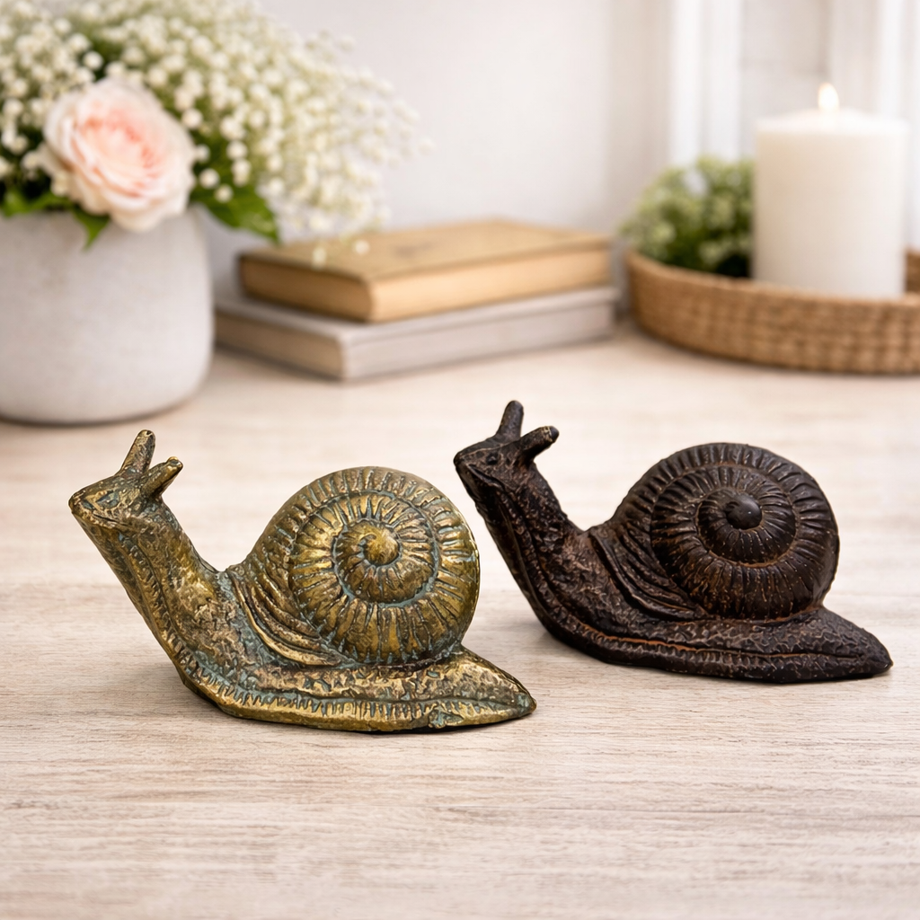 The Garden Wanderer | Cast Iron Snail Statue