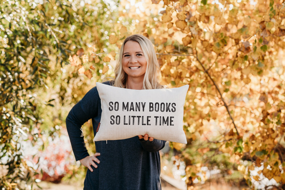 Book Pillow - So Many Books